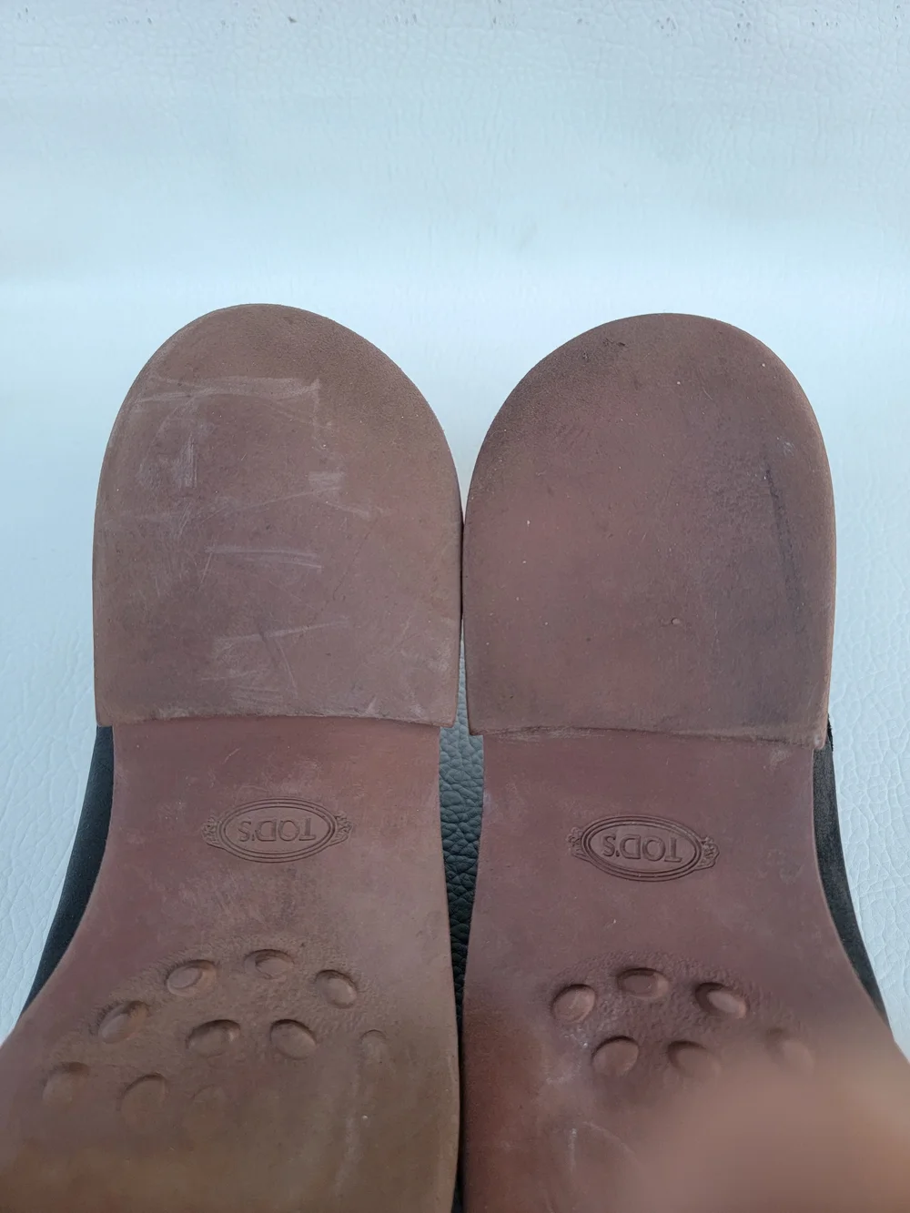 Tod’s Suede Derby Shoes In Blue Men 9.5 casual Lace Up The shoes show signs of n